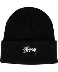Stussy - Stock Cuff Knitted Beanie - Lyst