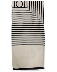 TOTEME - Seidenschal Mit Monogramm-Print - Lyst