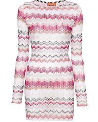 Missoni - Zigzag-woven Crochet Minidress - Lyst