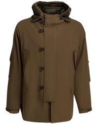 Daiwa Pier39 - Hooded Button-Up Coat - Lyst