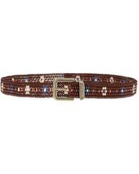 Etro - Bestickter Gürtel Mit Perlen - Lyst