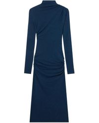 Off-White c/o Virgil Abloh - Draped Turtleneck Midi Dress - Lyst