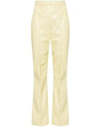 Nanushka - Leena Faux-Leather Flared Trousers - Lyst