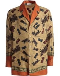Bally - Graphic-Print Silk Shirt - Lyst
