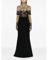 Dina Melwani - Crystal-Embellished Maxi Gown - Lyst