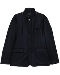 Herno - Chaqueta Con Botones Y Cuello Alto - Lyst