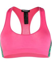 DSquared² - Icon Color-Block Bikini Top - Lyst