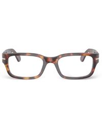 Persol - Brille Mit Eckigem Gestell - Lyst