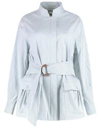 Fendi - Jas Met Riem - Lyst