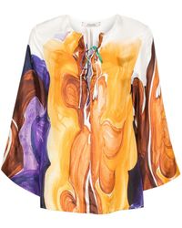 Dorothee Schumacher - Abstract-print Blouse - Lyst