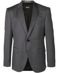 BOSS - Single-Breasted Fitted Blazer - Lyst