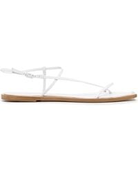 STUDIO AMELIA - Filament Square-Toe Flat Sandals - Lyst