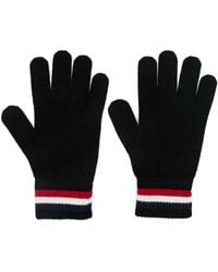 Moncler - Tricolour-Stripe Wool Gloves - Lyst