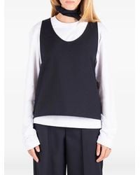 Societe Anonyme - Back-Slit Wool Top - Lyst