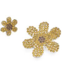 Marni - Crystal-Embellished Flower Pins - Lyst