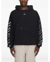 Off-White c/o Virgil Abloh - Chain Arrow Diagonal Drawstring Hoodie - Lyst