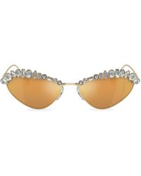 Swarovski - Crystal-embellished Cat-eye Sunglasses - Lyst
