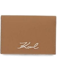 KARL LAGERFELD - K/Signature Bifold Wallet - Lyst