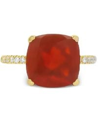 Lisa Nik - 18K Diamond And Opal Ring - Lyst