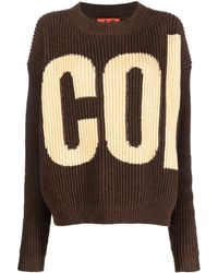 Colville - Ribbed Intarsia-knit Logo Jumper - Lyst