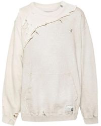 Maison Mihara Yasuhiro - Distressed-Effect Sweatshirt - Lyst