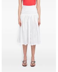 Amomento - Shirred Culotte Trousers - Lyst