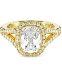Swarovski - Una Angelic Crystal-Embellished Halo Ring - Lyst