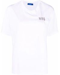 Nina Ricci Camiseta con logo bordado - Blanco