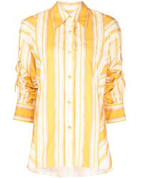 3.1 Phillip Lim - Striped Long-sleeve Cotton Shirt - Lyst