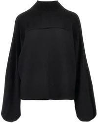 Emporio Armani - High-Neck Panelled Sweatshirt - Lyst