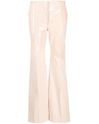 Philosophy Di Lorenzo Serafini - High-Shine Finish Wide-Leg Trousers - Lyst