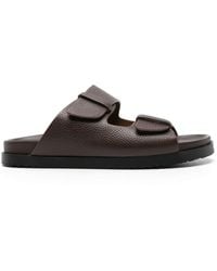 Doucal's - Double-strap Leather Slides - Lyst