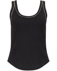 Cinq À Sept - Quenta Embellished Tank Top - Lyst