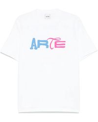 Arte' - Duo Print-Logo T-Shirt - Lyst