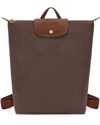 Longchamp - Medium Le Pliage Leather-Trim Backpack - Lyst