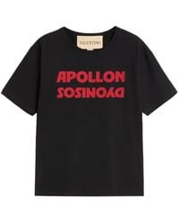 Valentino Garavani - Apollon Dyonisos-Print Cotton T-Shirt - Lyst