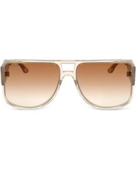 Lacoste - Geometric-Frame Sunglasses - Lyst