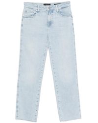 7 For All Mankind - Calie Raw-Cut Straight-Leg Jeans - Lyst