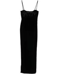Alessandra Rich - Velvet Maxi Dress - Lyst