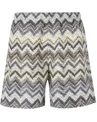 Missoni - Zigzag-Pattern Swim Shorts - Lyst