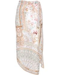 CAMILLA - Floral-Print Wrap Beach Cover-Up - Lyst