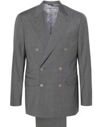 Canali - Capri Double-breasted Suit - Lyst