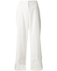 Goen.J Wide-leg Cropped Trousers - White
