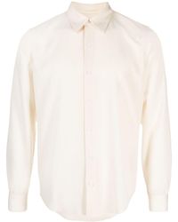 Sandro - Geplooid Button-up Overhemd - Lyst