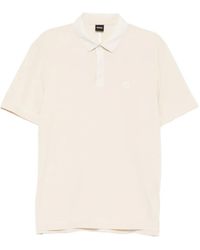 BOSS - Poloshirt Mit Logo-Patch - Lyst