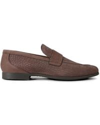 Kurt Geiger - Aldgate Flex Croc-Embossed Loafers - Lyst