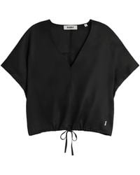 Ecoalf - Dora V-Neck Drawstring-Hem Shirt - Lyst