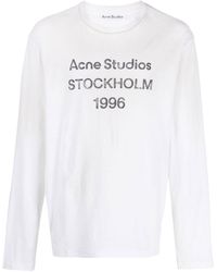 Acne Studios - T-shirt a maniche lunghe con stampa - Lyst