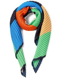 MULTITUDES BAGS - Atena Pleated Geometric-Print Scarf - Lyst