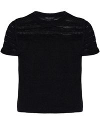 Rag & Bone - Ladder-Stitch Short-Sleeve Sweater - Lyst